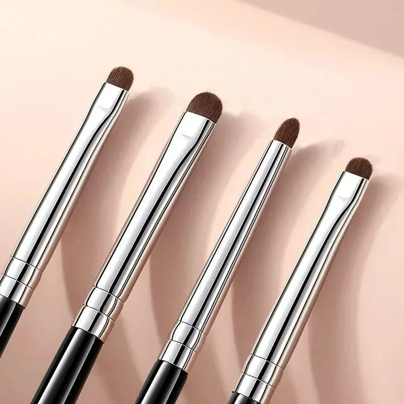 Small Angle Precise Detail Eyeshadow Brush Soft Horse Hair Eyelid Highlighter Lying Silkworm Makeup Brushes Eyes Make Up Tools — image 2