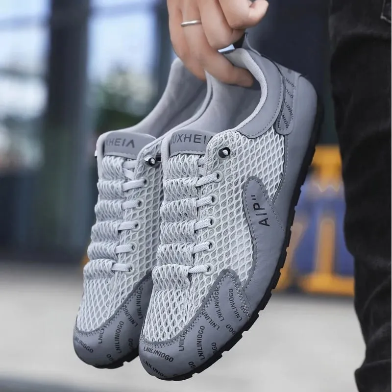 New 2025 High Quality Summer Men Sneakers Fashion Comfortable Non-slip Mesh Shoe Soft Breathable Wear-resistant Sport Sneaker — image 6