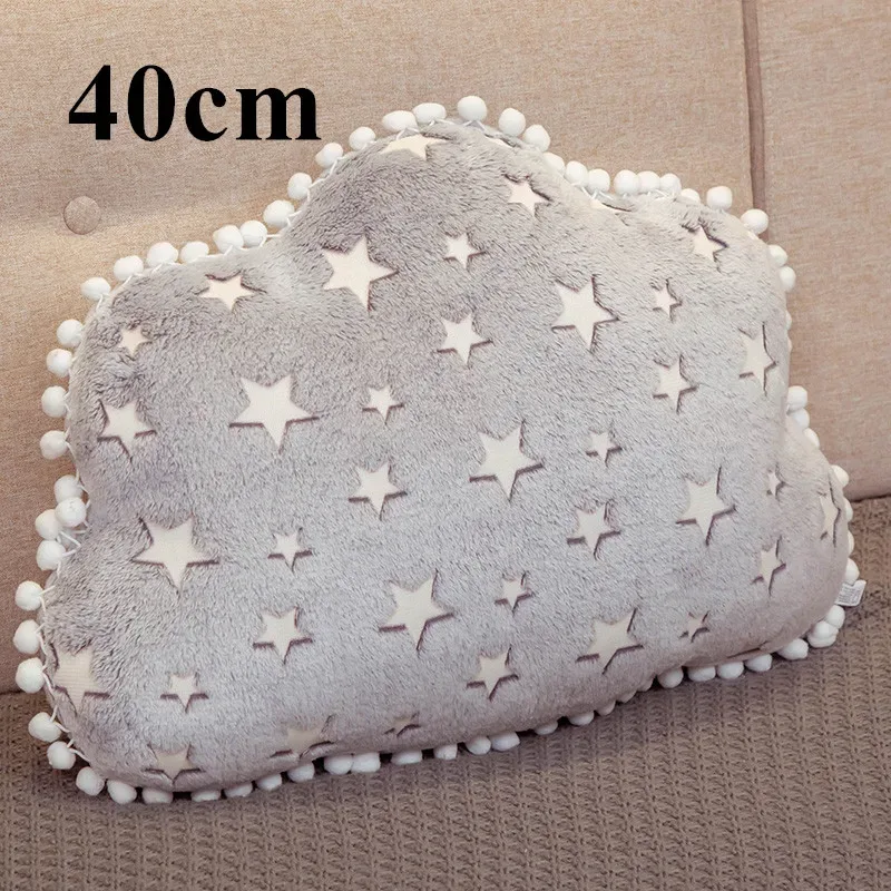 INS Plush Sky Series Luminous Cloud Moon Star Pillow Soft Cushion Kawaii Stuffed Plush Toys For Children Baby Kids Toy Girl Gift — image 9
