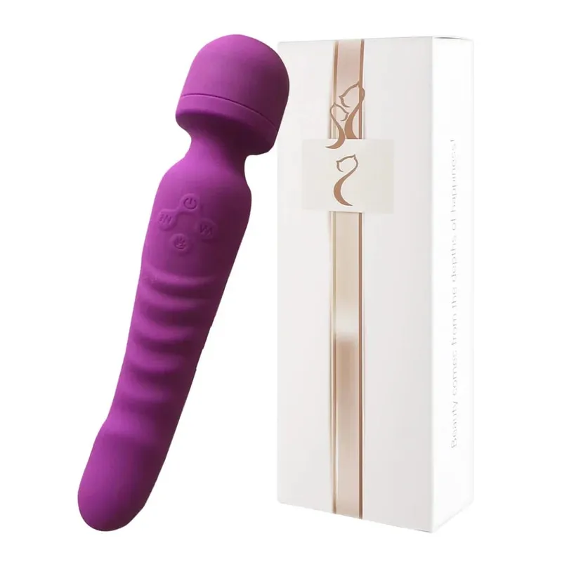 Magic AV Wand Powerful G Spot Vibrators Female Clitoris Stimulator Heating Dildo Massager Masturbation Adult Sex Toys for Women