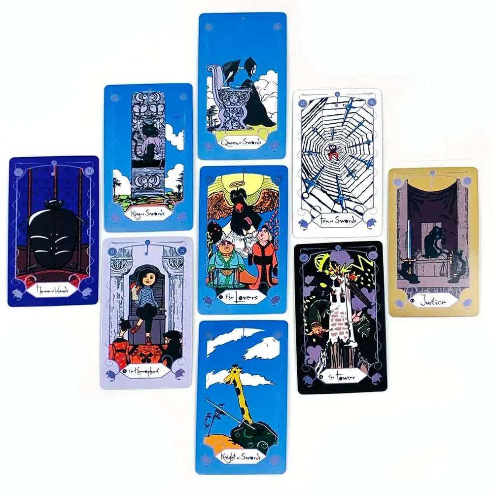 Cartas de tarô Um baralho de tarô de 78 peças, a chave que abre a porta para o mundo Coraline, perfeito para orientação espiritual e colecionadores