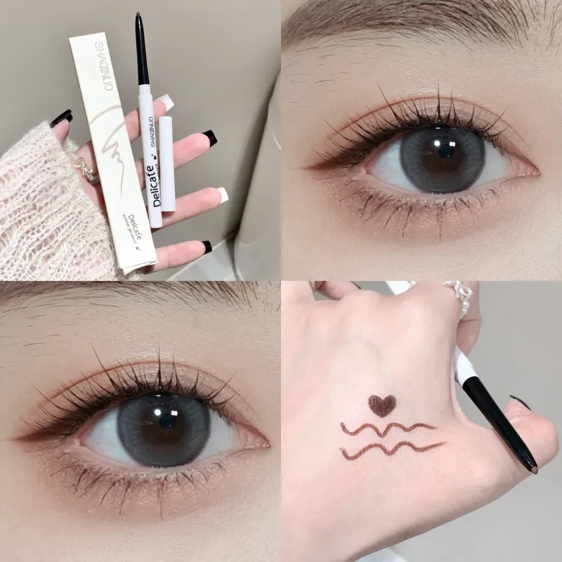 Waterproof Matte Gel Eyeliner Pencil Smooth Black White Eyeliner Matte Eye Liner Pen Long Lasting Eyes Makeup Beauty Cosmetics — image 8