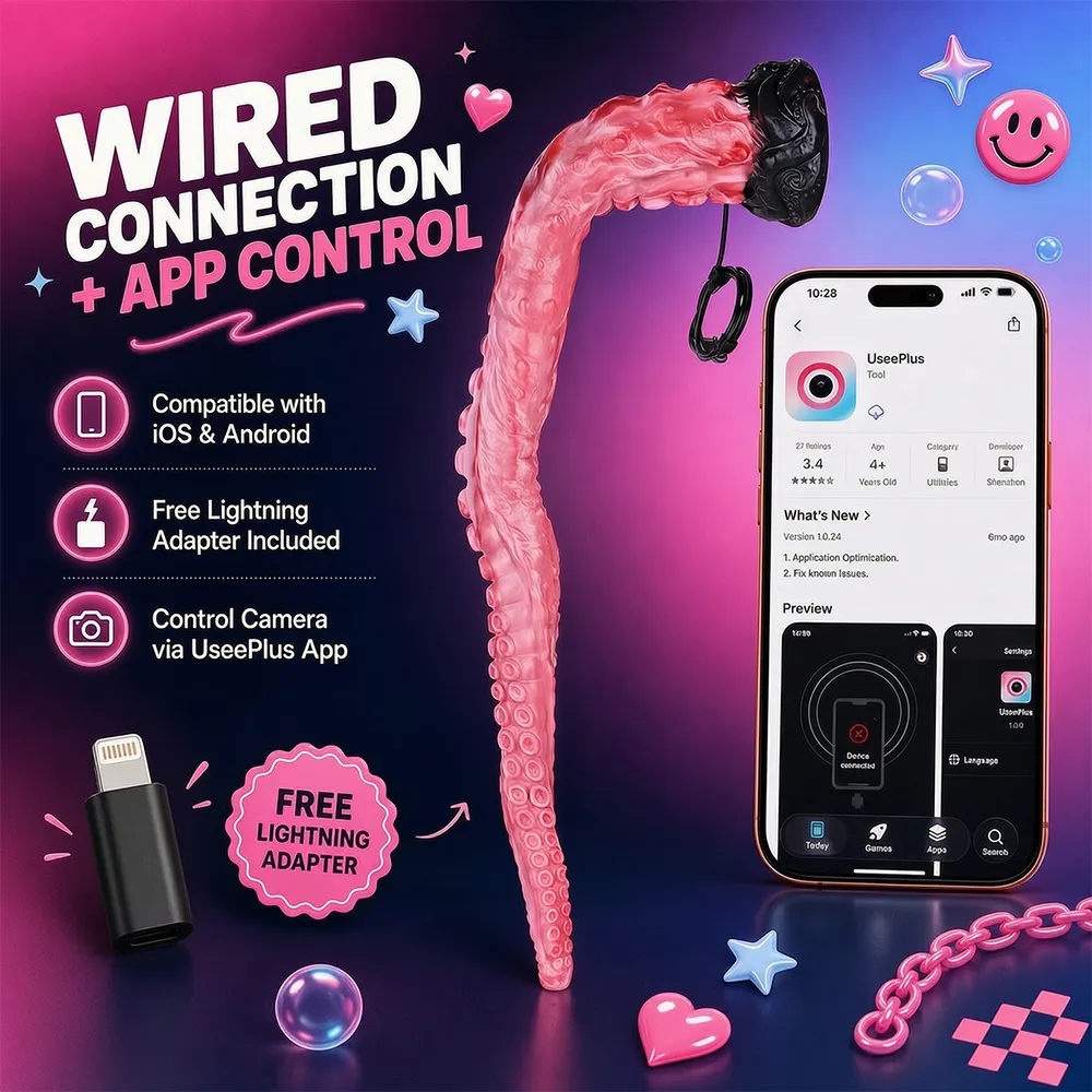 Anal Dilator Endoscope Camera Speculum 101cm Extreme Tentacle Dildo Silicone Butt Plug Training Anus Expansion 18+ Sex Toys — image 5
