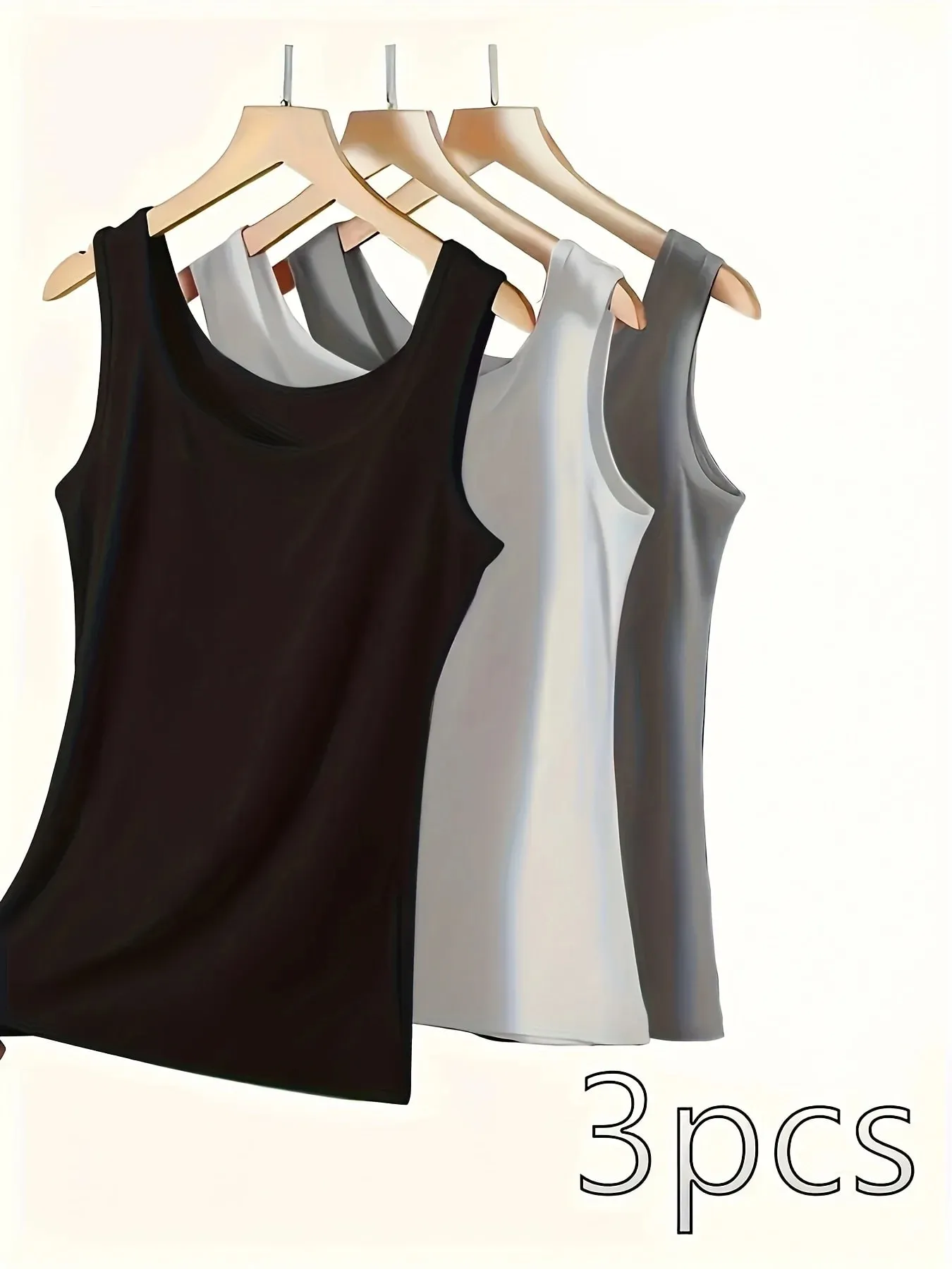 Y2K Ribbed Cotton Tank Tops Womens Summer Basic Slim O-Neck Sleeveless Casual Soft Breathable Vest Sporty Wear Daily Undershirt — image 2