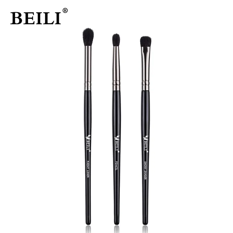 3pcs Makeup Brush Set Blade eyeliner brush fine oblique head eyebrow brush outline eyeliner ultra-thin eye shadow brush makeup b — image 19