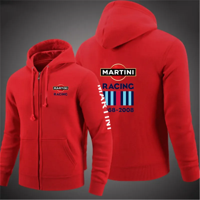 Martini Racing 2024 Men's Fashion Hoodies Spring And Autumn Solid Color Zipper Pullover Comfort Harajuku Top Sweatshirts — image 12