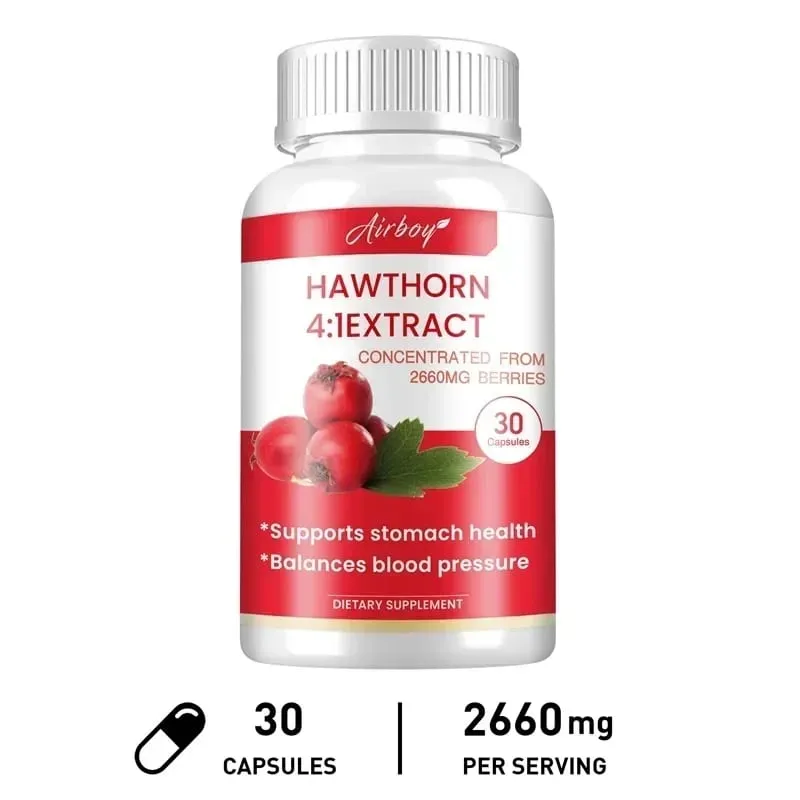 Hawthorn Berry Extract Capsule - Supports Digestive Health Promotes Energy Production Blood Circulation and Boosts Immunity — image 9
