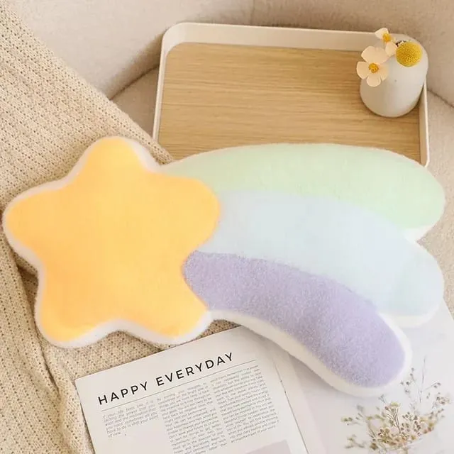 Rainbow Wish Star Moon Plush Pillow Colorful Crown Cloud Soft Toy Pillow Cushion Sofa Home Decoration Throw Pillows — image 10