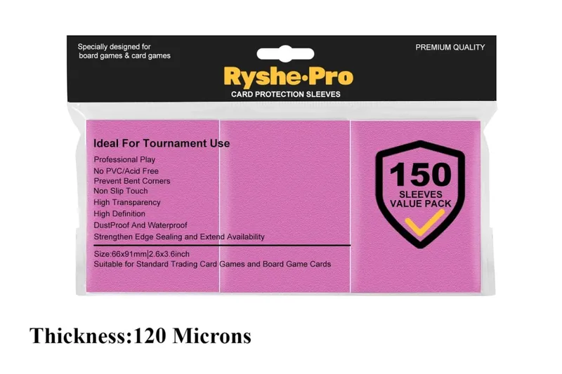 150Pcs Premium Card Sleeves 2.6"x3.6" Compatible with Standard Size Trading Cards for MTG Pokemon TCG Baseball Card Sport Cards — image 12