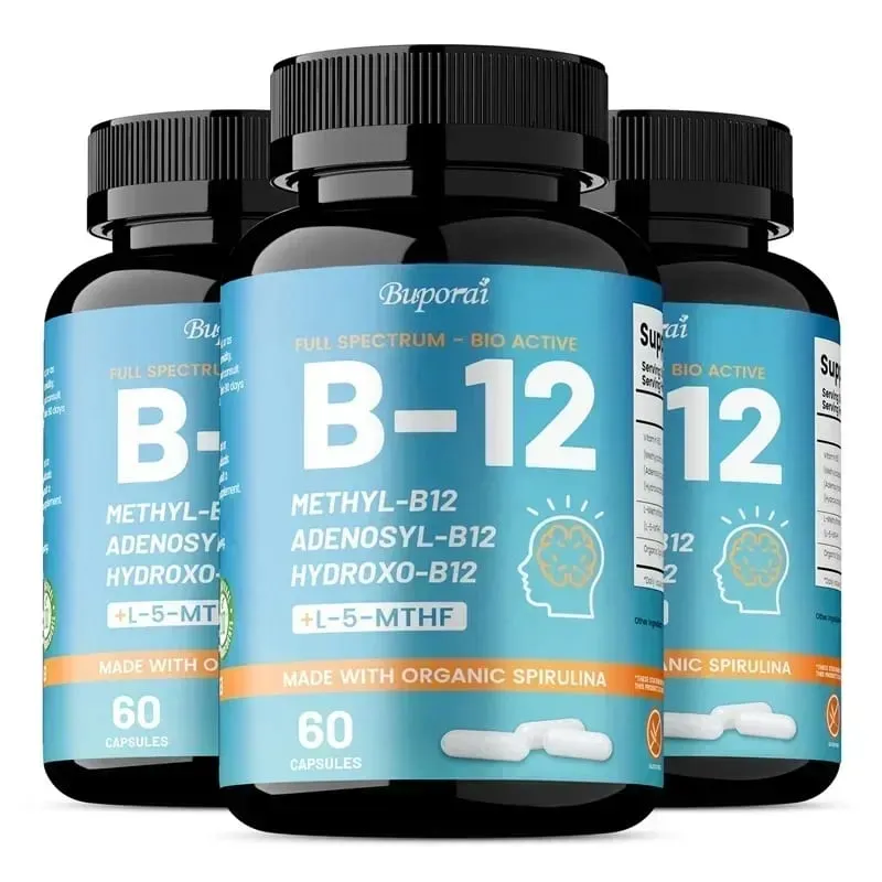 Vitamin B12 - Promotes Brain Health Boosts Cellular Energy Improves Mood Maintains Mental Clarity and Increases Energy