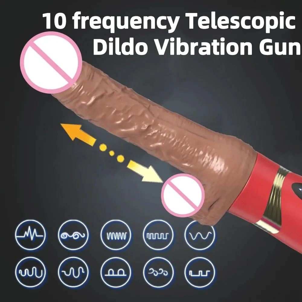 Realistic Thrusting Dildo Vibrator for Women with Heating And Telescopic Function Anal Vagina Stimulator Couples Sex Toy — image 4