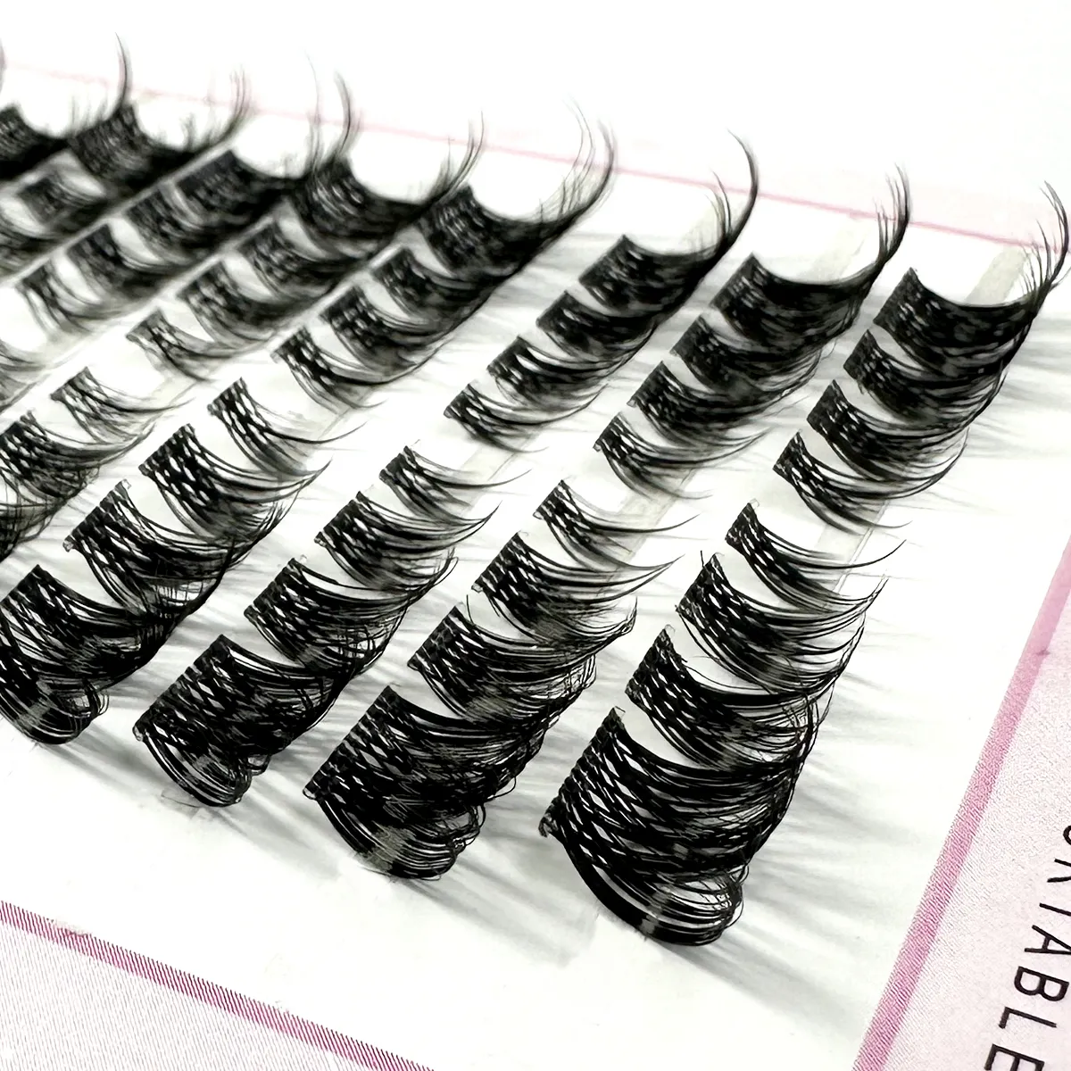 Transparent Stem False Eyelashes 3D Fluffy Single Cluster Eyelash Extension Segmented Natural Mink Fox Eye Effect Makeup Lashes — image 2
