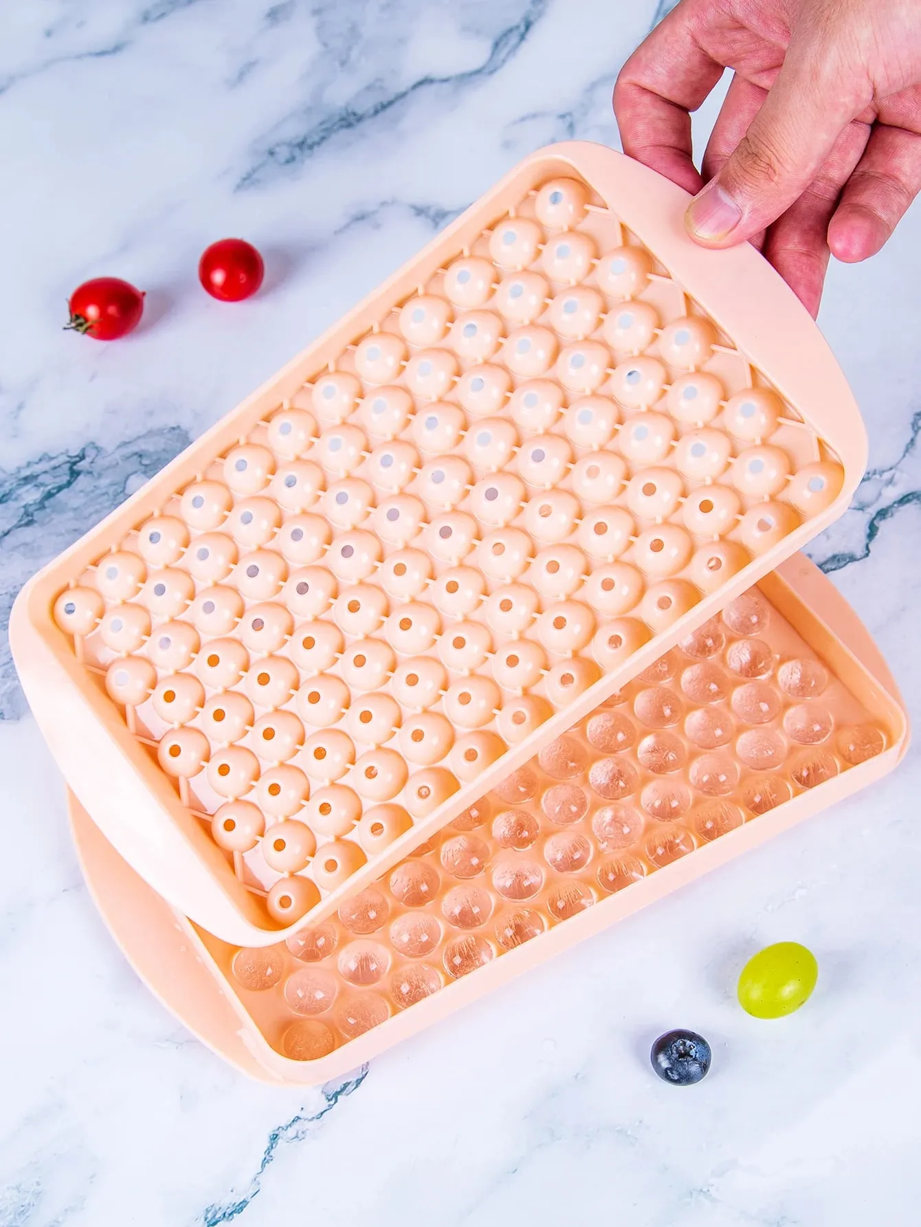 Mini Ice Cube Tray 104 Holes Round Ice Ball Mold Tiny Crushed for Chilling Bar Cocktail Whiskey Drink Coffee Juice Kitchen Tool — image 12