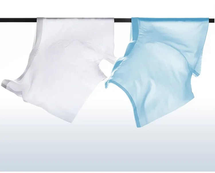 2Pc Men's Panties Ice Silk Underwear Men Underpants Boxers Seamless Man Ultra-thin Cool Breathable Boxer Shorts Male Boxershorts — image 14