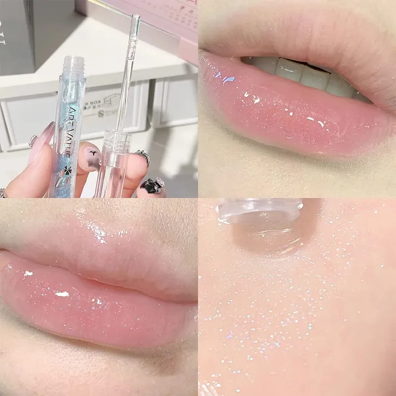 ART VALUE Lips Makeup Sets Include 5 Matte Liquid Lipstick And 1 Lip Balm Oil Nourishing Glitter Lipgloss With Necklace Gift — image 3