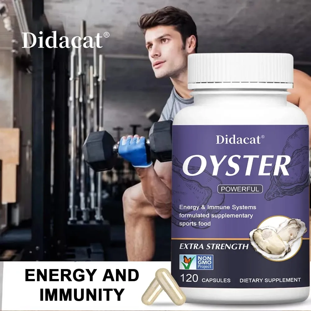 Oyster Extract - Support Athletic Performance Motivation and Immunity Nutritional Supplement 120 Capsules — image 7