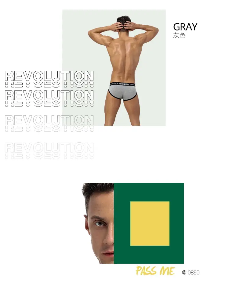 0850 Herren Sexy Unterwäsche Slips Männer Baumwolle Atmungsaktivem Höschen Großhandel Männliche Unterhose Cueca Männer Slips — image 5