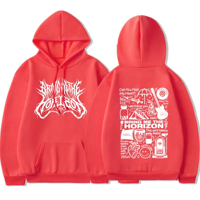 BringMe TheHorizon Merch Hoodies Heavy Metal Rock Band Oversized Sweatshirts Men Women Clothing Casual Vintage Jackets Coat — image 9
