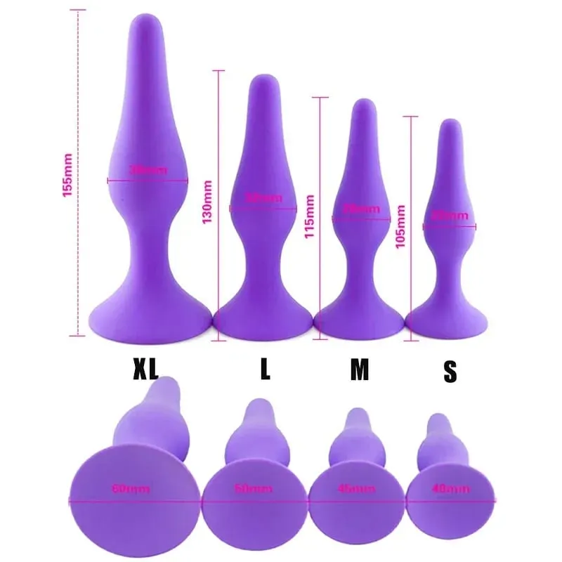 S/L/XL Silicone Anal Plug Butt Plug Anus Stimulation Prostate Massage Sex Toys for Women Men Gay Anal Dilator Sex Shop Bdsm — image 6