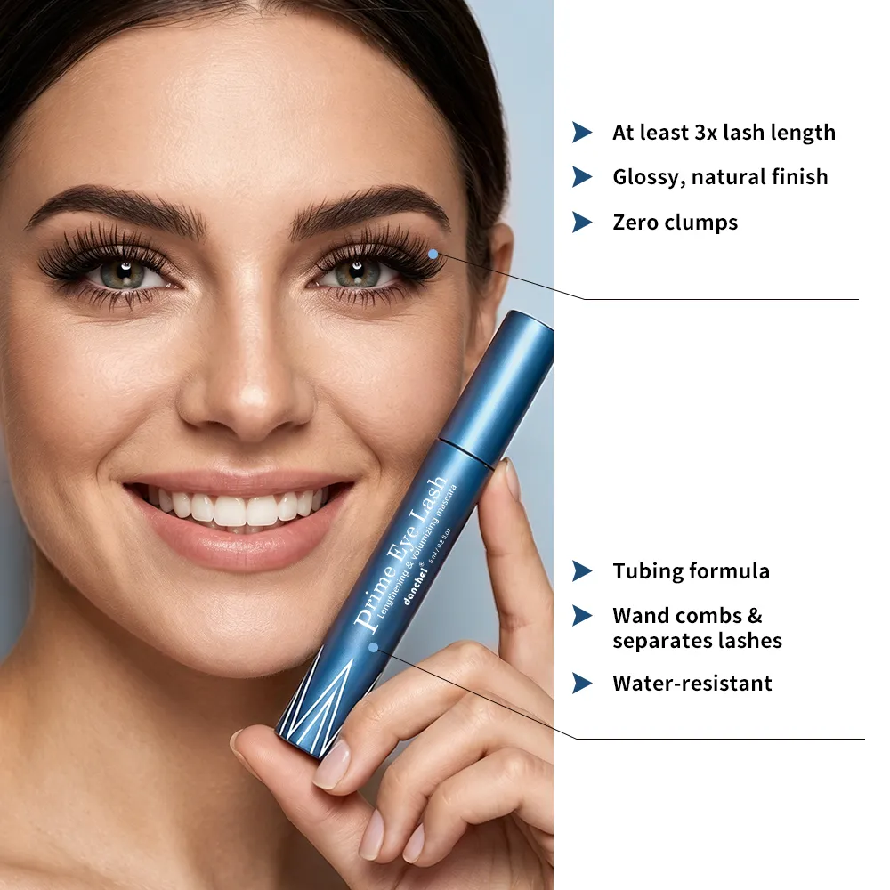 Forlængende og volumengivende Mascara Vandafvisende Langvarig Nærende Styrke Mascara Blank Naturlig finish Øjenmakeup — image 4