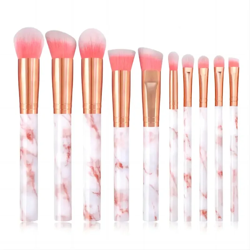 12 st blå sminkborstar Set Professional Foundation Powder Blending Blush Concealer Syntetisk fiberborste — image 9