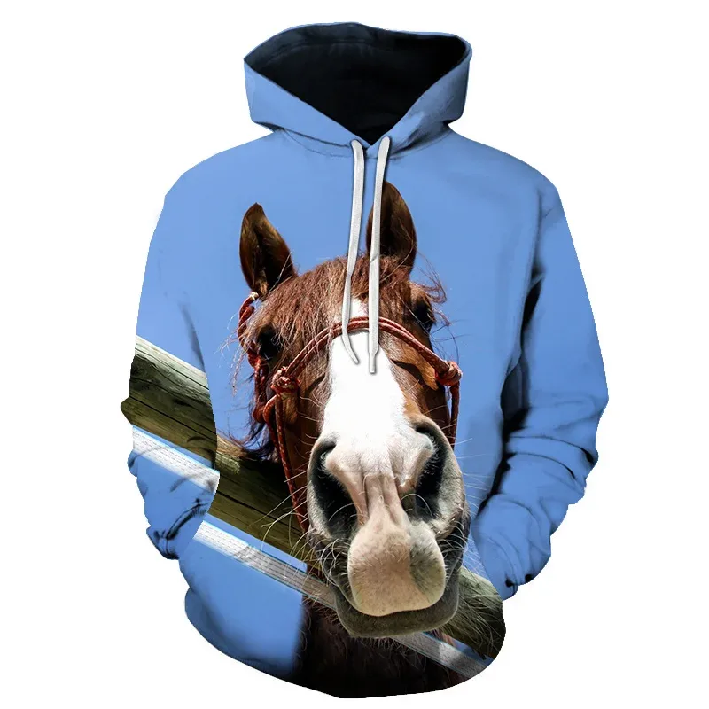 Horse Win Instant Success 3D Print Hoodies Interesting implication Animal Design Men Women Streetwear Pullover Casual Sweatshirt — image 43