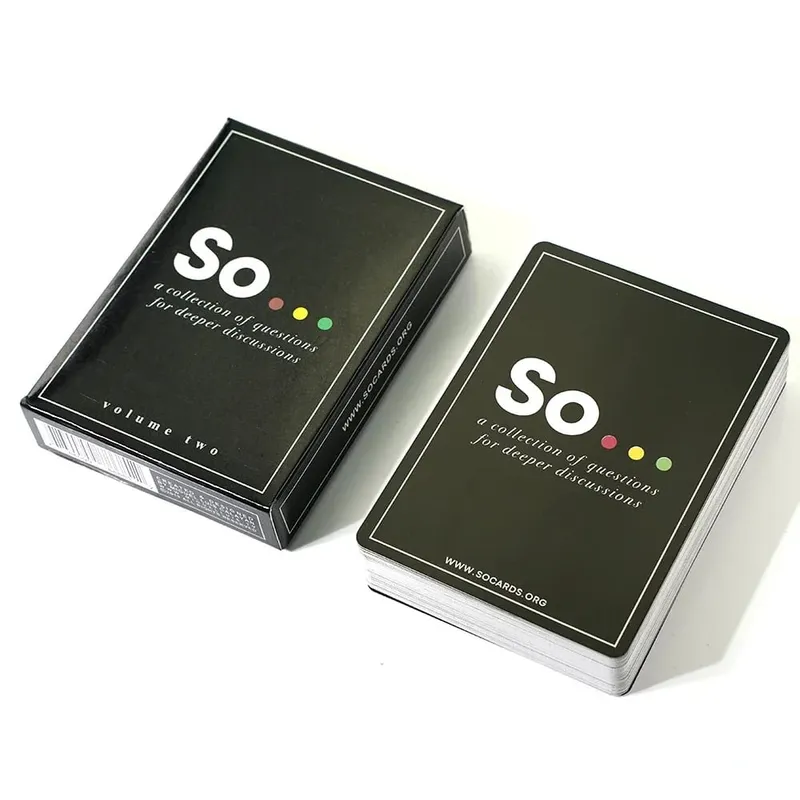 So Cards Conversation Starter - High Quality Special Style Questions Card Game for Adults & Families Party Leisure Board Game — image 5