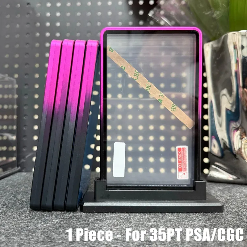 Multicolor Gradient Color Aluminum Alloy Trading Card Protect Holder Metal Case For 35PT PSA CGC Graded Card — image 11
