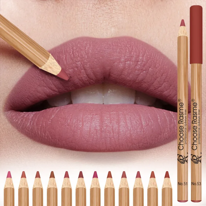 12 Matte Lip Liner Pencil Set Color Rendering Easy Makeup Waterproof Durable Lip Makeup Cosmetics Valentine's Day Gift — image 3