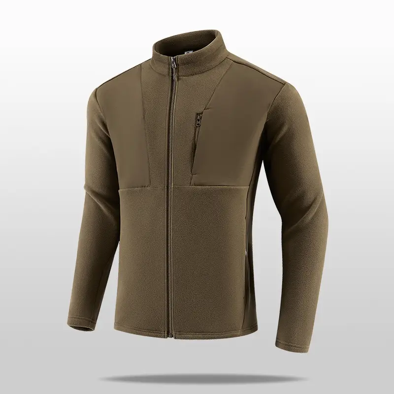 New Men's Autumn/Winter Outdoor Skiing Running Warm Thick Long Sleeve Base Shirt Fashion Casual Fitness Jacket T-Shirt Tops — image 2