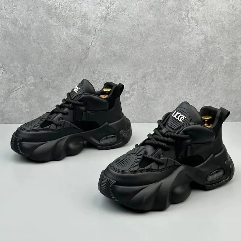 Men's Chunky Sneakers 2025 Spring Fashion Comfortable Sneakers Platform Vulcanized Shoes for Men Running Footwear Tenis Hombres