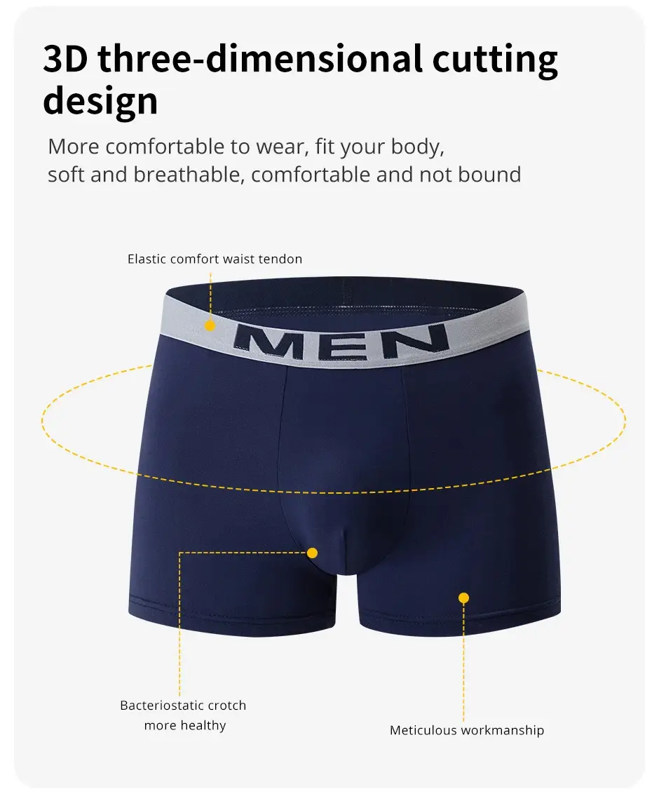 4/5/10 pièces hommes à la mode imprimé multicolore combinaison sous-vêtements Shorts jeunesse décontracté sous-vêtements de sport Boxer Shorts maison Pan — image 3