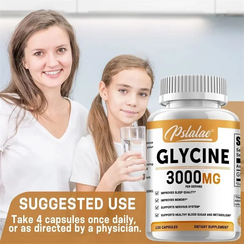Glycine Supplement - Promotes Restful Sleep Supports Cognitive Function Emotional Balance and Neurological Health