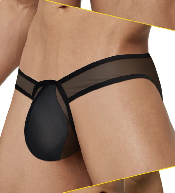 Men Bikini Briefs Man Underpantsr Slip Transparent Mesh Underwear Male Cuecas Men's Panties Ultra-thin Gays Sports Briefs — image 18