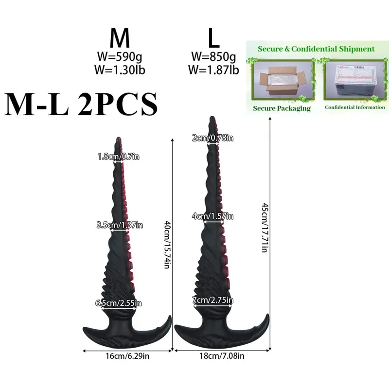 Superยาวขนาดใหญ่Anal PlugแฟนตาซีTentacle Anal Trainer Dilatorปลั๊กหนาDildo Big Butt Plugเพศของเล่นสำหรับผู้หญิงผู้ชายbutt Plug
