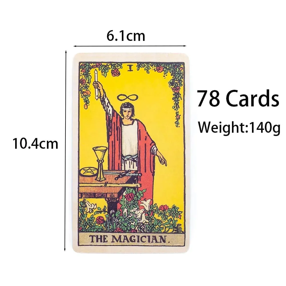 The Classic Tarot Cards Deck 78Pcs For Easy Beginners Fate Fortune Telling Party Tabletop Board Game Toy — image 6