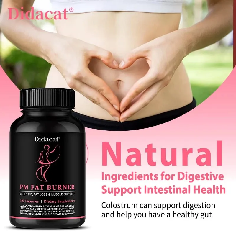 Fat Burner Supports Muscle Digestive Health Healthy Weight Loss Suppress Appetite Diet Nutritional Supplement for Sleep Aid — image 3