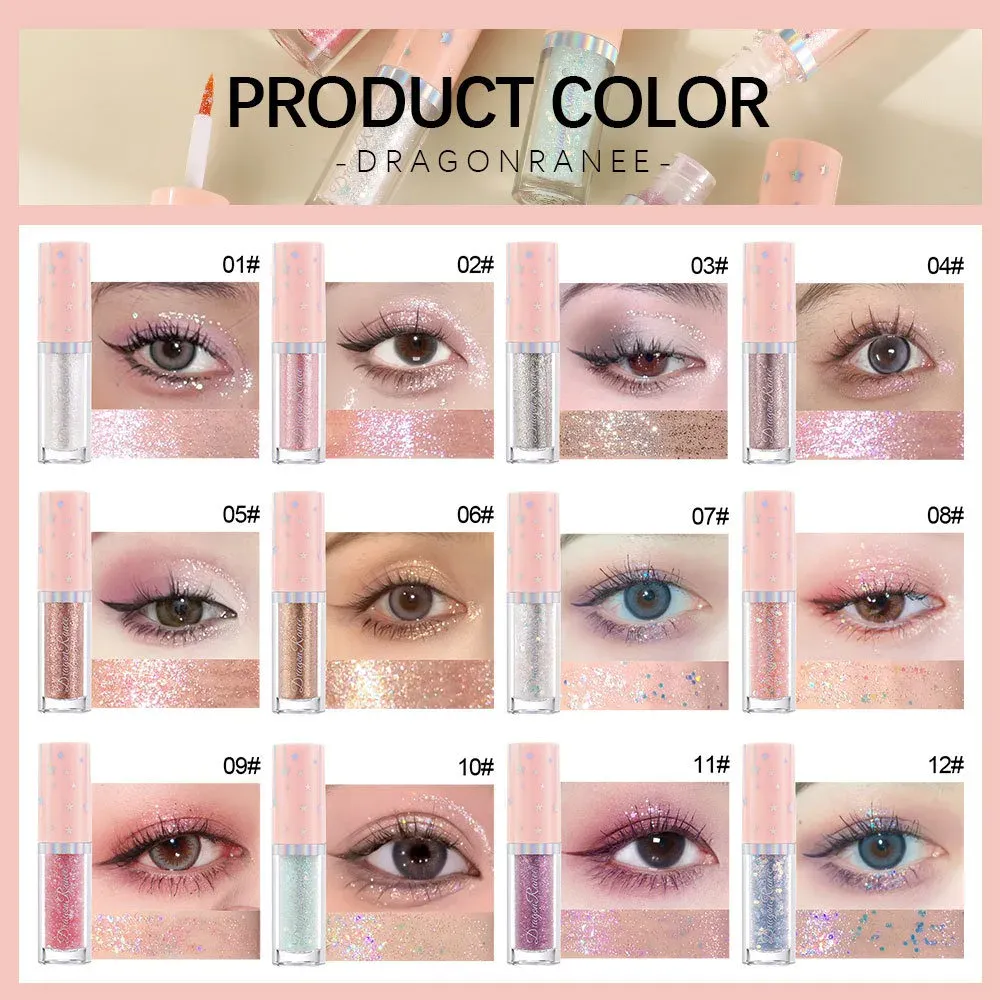 Blue Sequins Liquid Eyeshdaow Glitter Gel Shiny Metallic Eyeliner Pen Diamond Shimmer Waterproof Eye Beauty Party Makeup Tool — image 5