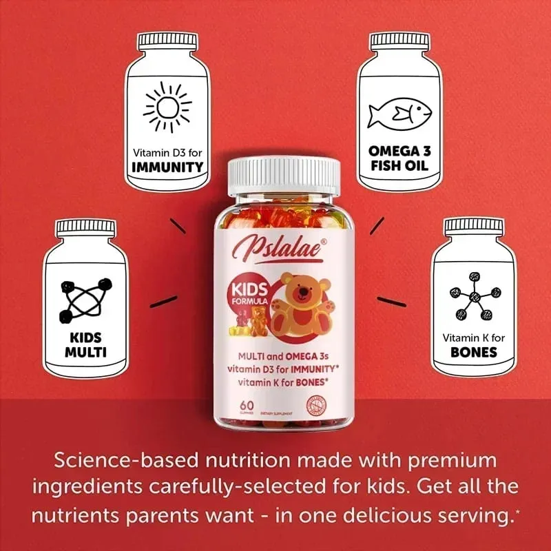 Kids' Daily Gummy Vitamins - Contains 13 Essential Nutrients and Omega 3 Fish Oil To Support The BrainSupplements — image 3