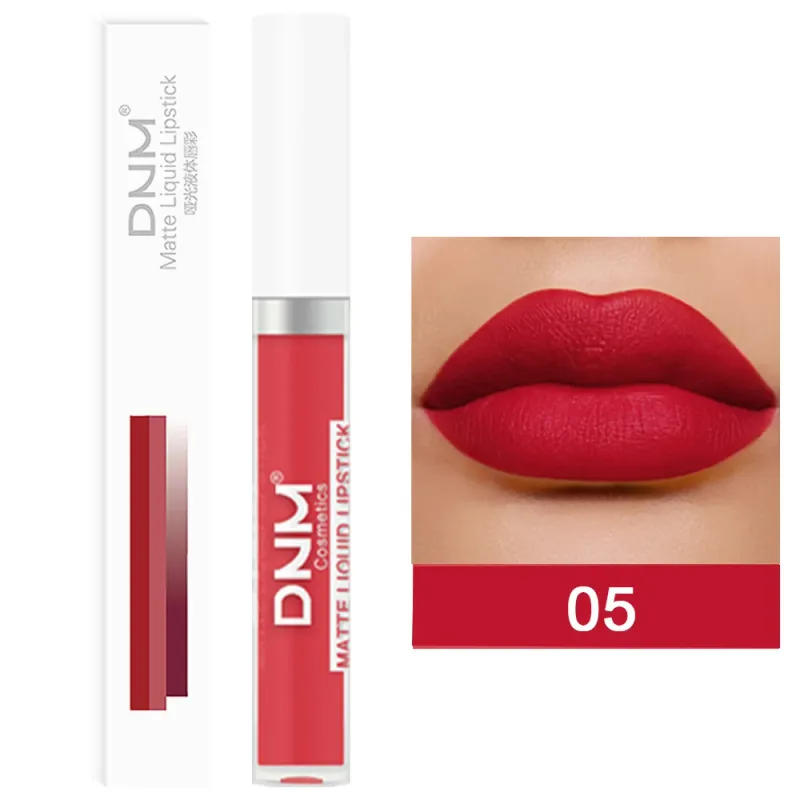 DNM 19 Warna Matte Velvet Liquid Gincu Kalis Air Tahan Lama Tidak Mudah Luntur Lipgloss Makeup Ungu Merah Bogel Tint Bibir Kosmetik — image 20