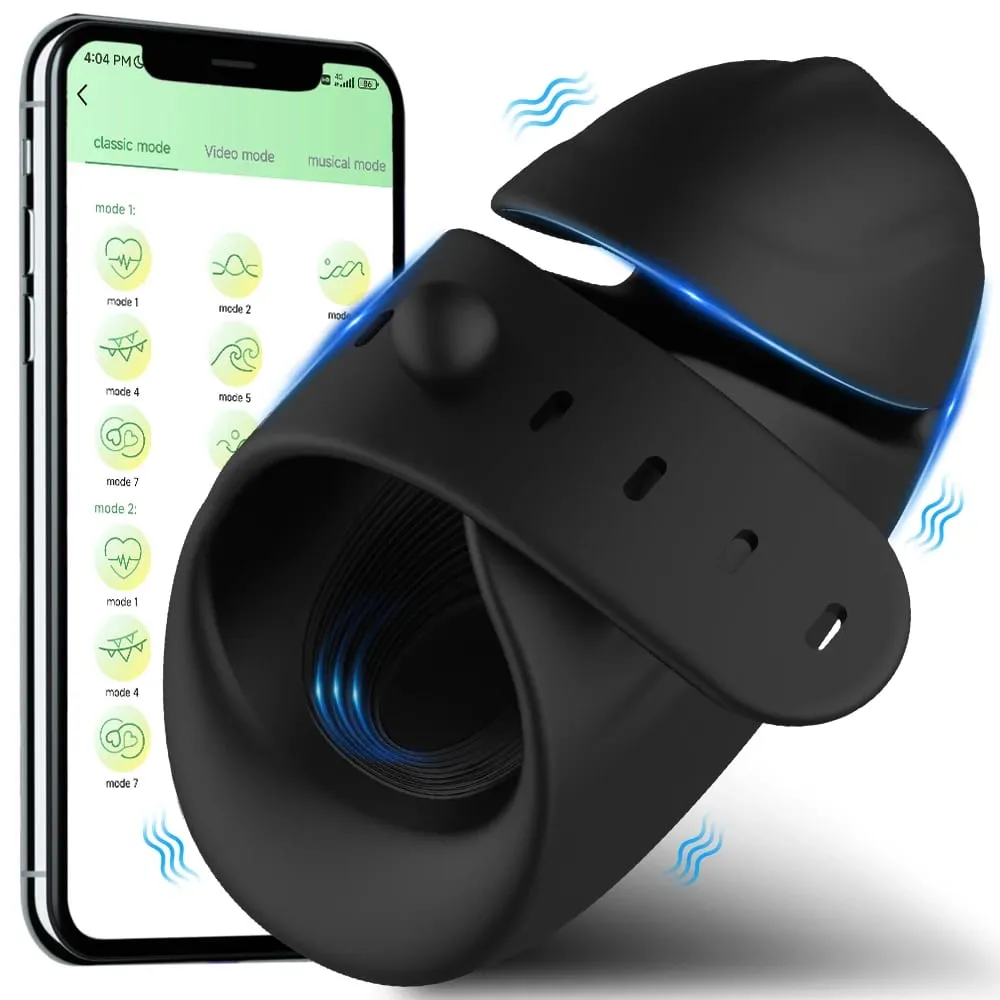 Bluetooth Penis Vibrator for Men Penis Delay Trainer Sex Machine Glans Massager Male Masturbator Sex Toys for Men Adult Goods — image 1