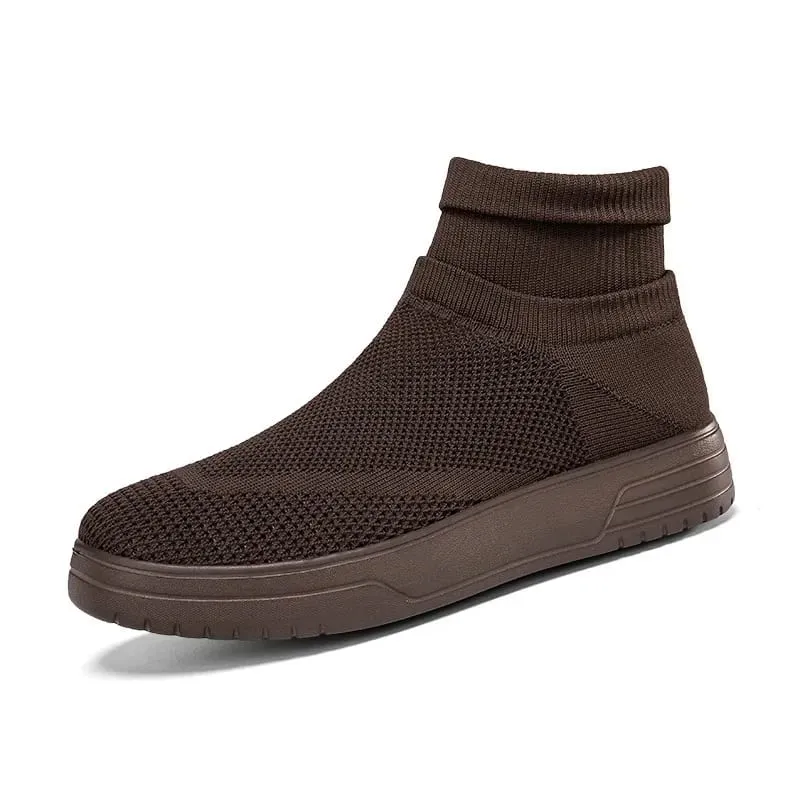 Sock Shoes for Men Spring 2026 New Couple Socks Breathable Mesh High Top Casual Shoes for Men One Foot Thick Soled Sneakers Men — image 15