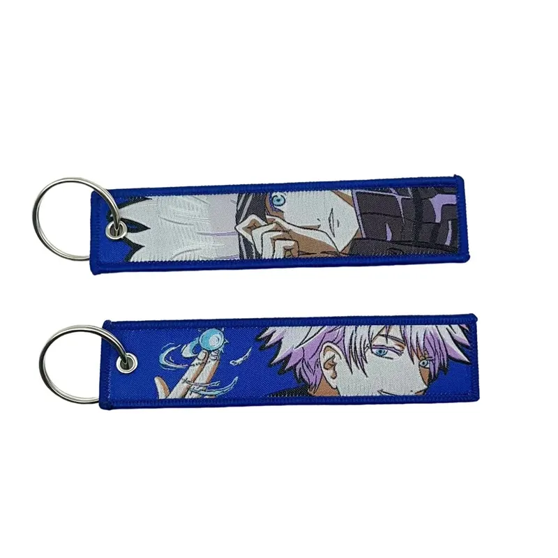 Embroidery Cool Eagle Beak Keychain Lanyard Anime Manga Series Badge Holder USB Pendant Portable Key Lanyard Accessories