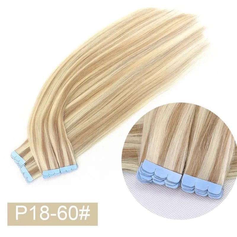 Macchina Remy Mini nastro invisibile per capelli umani veri nelle estensioni Trama della pelle per capelli laterali da donna 10 pezzi Uso quotidiano Indossare — image 3