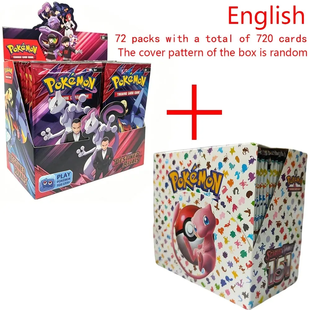 360Pcs Pokemon Card Destined Rivals Prismatic Evolutions Scarlet Violet 151 PALDEAN English Booster Battle Transaction Card — image 4