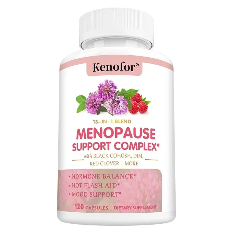 Kenofor Women's Menopause Supplement Capsules Improves Mood Supports Weight Management Boosts Metabolism Antioxidant