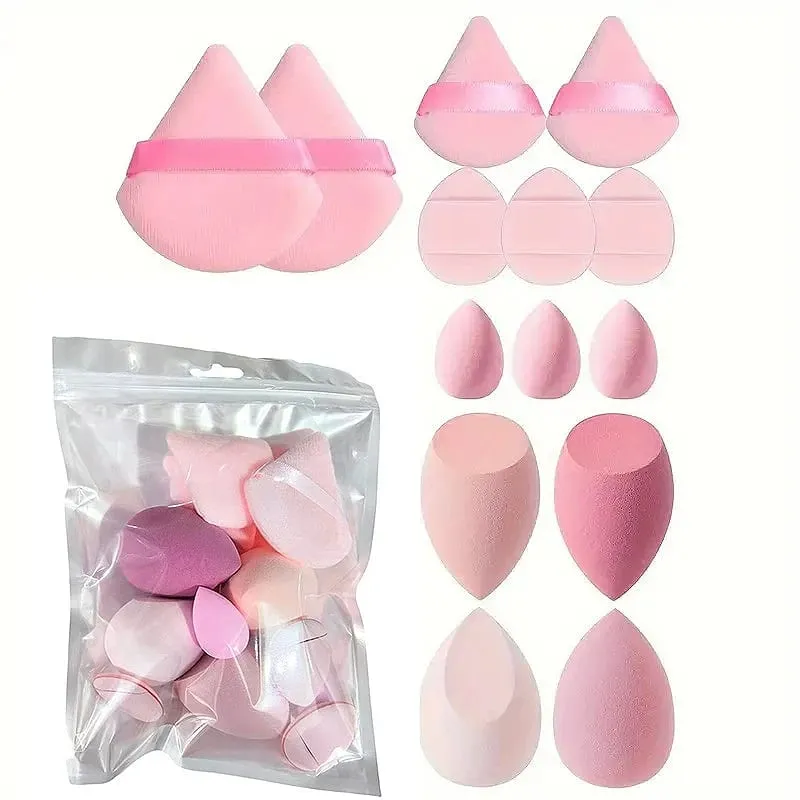 20/40ชิ้นแปรงแต่งหน้าและฟองน้ำชุดสีน้ำตาลแต่งหน้าพัฟความงามไข่สายรัดข้อมือแบบคาดศีรษะRemoverชุดเครื่องมือแต่งหน้าของขวัญ
