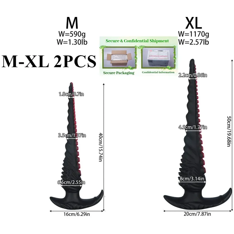 Superยาวขนาดใหญ่Anal PlugแฟนตาซีTentacle Anal Trainer Dilatorปลั๊กหนาDildo Big Butt Plugเพศของเล่นสำหรับผู้หญิงผู้ชายbutt Plug — image 15