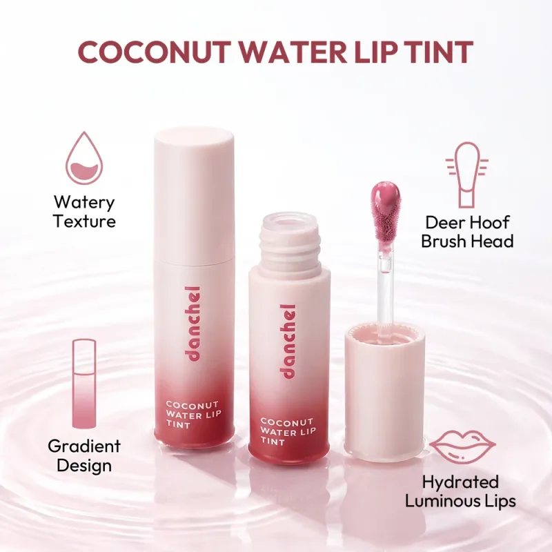 Coconut Water Lip Tint Long-lasting Hydration Flawless Full Color Glossy Finish Non-Sticky Waterproof Smudge-Resistant Lip Tint — image 3
