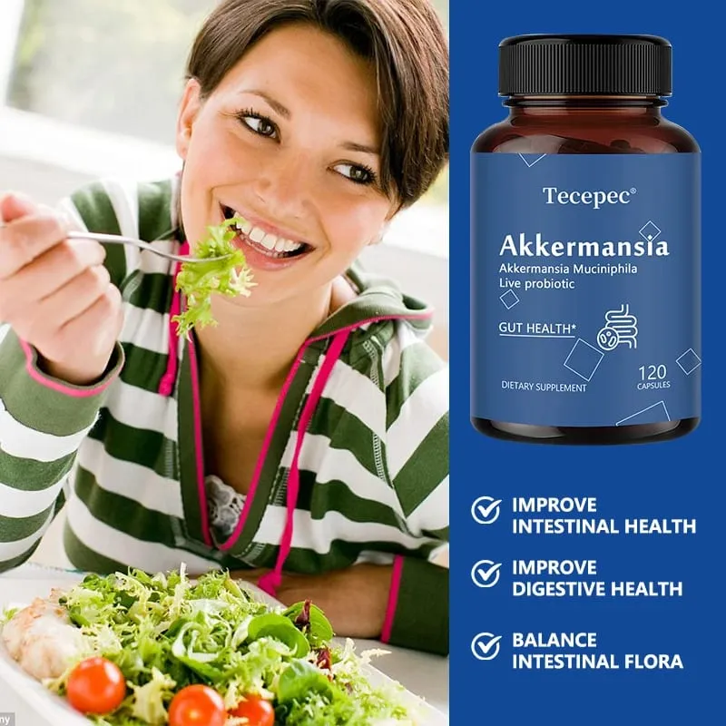 Akkermansia Muciniphila Active Probiotic Capsules Support Digestion Intestinal Health Promote Intestinal Flora Balance